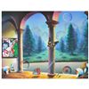 Image 1 : Ferjo, "Garden Fantasies" Original Painting on Canvas, Hand Signed with Letter of Authenticity.