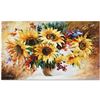 Image 1 : Leonid Afremov (1955-2019) "Sunflowers" Limited Edition Giclee on Canvas, Numbered and Signed. This 