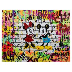 Nastya Rovenskaya- Mixed Media "Mickey & Minnie"