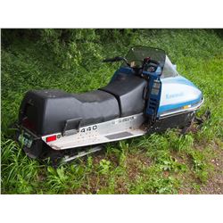 1979 Kawasaki 440 Drifter Snowmobile (Cracked Ski)