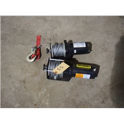 2 Electric Winches, Champion 3000LB and Model 50K 2000