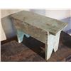 Image 3 : Vintage Metal Trunk (39 by 21.5") and Wooden Table and Contents (21 by 7.5")