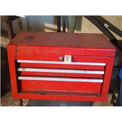 Metal Toolbox with Contents
