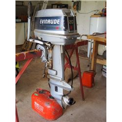 Evinrade 20 HP Boat Motor and Gas Tank (Needs Pump)