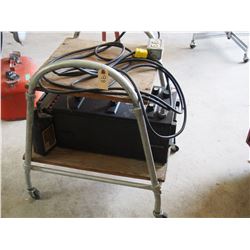 Batteries on Movable Cart