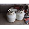 Image 2 : Misc Lot Wheel Wrench, Propane Tanks, Broom and Water Tanks