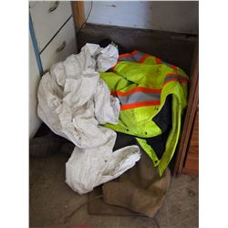 Saftey Jacket 3X Large, Hip Waders and Misc