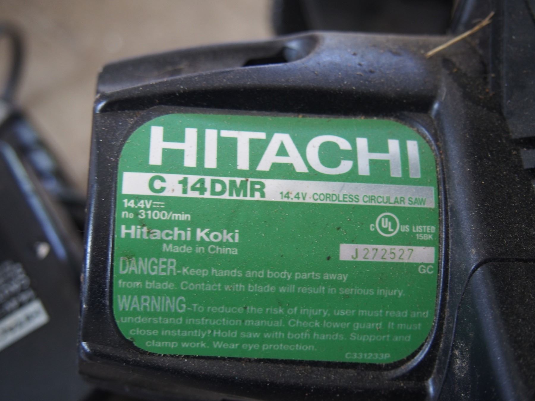 Hitachi Cordless Circular Saw with Battery and Charger Plus Hitachi