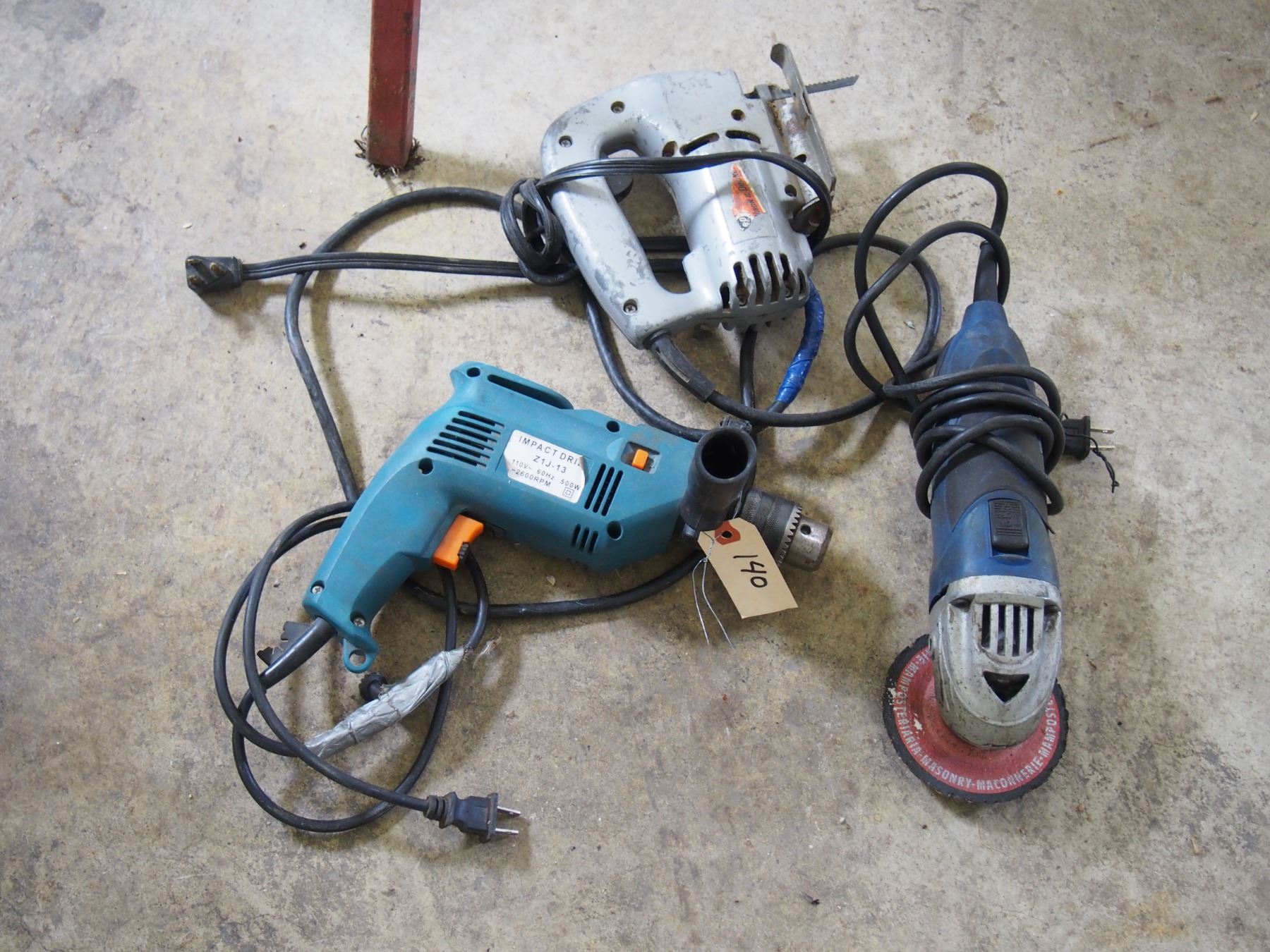Black and Decker Jig Saw, Impact Drill and Angle Grinder Bodnarus