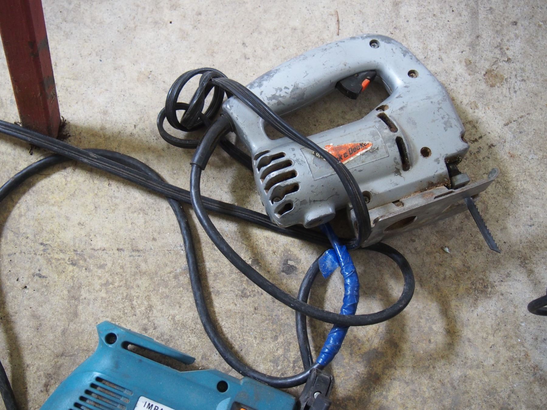 Black and Decker Jig Saw, Impact Drill and Angle Grinder