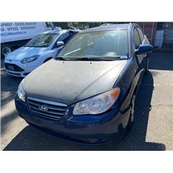 2010 HYUNDAI ELANTRA GLS, 4DR SEDAN, GREY, VIN # KMHDT4BD1AU003236