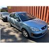 Image 2 : 2009 KIA RIO LX, 4DR SEDAN, GREY, VIN # KNADE223796512058