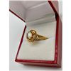 Image 2 : Ladies .10ct Marquise Cut White opal set in 18K Gold Plated Ring