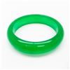 Image 1 : Ladies Chinese Green Jade Carved Bangle