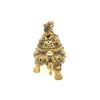 Image 3 : Large Marked Lidded Dragon & Foo Dog Decorated Brass Censor