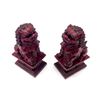 Image 1 : Pair Of Red Foo Dogs