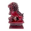 Image 4 : Pair Of Red Foo Dogs