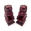 Image 5 : Pair Of Red Foo Dogs