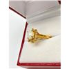 Image 2 : Ladies .34ct Oval Cut White Opal set in 18K Gold Plated Ring