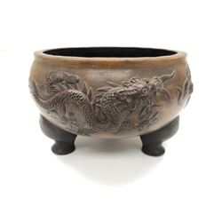 Metal Footed Dragon Bowl