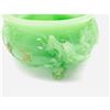 Image 2 : Asian Style Dragon Carved Footed Bowl