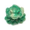 Image 1 : Green And WhiteÂ Jin Chan - Money Toad With Red Semi-Precious Stones