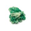 Image 2 : Green And WhiteÂ Jin Chan - Money Toad With Red Semi-Precious Stones