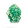Image 3 : Green And WhiteÂ Jin Chan - Money Toad With Red Semi-Precious Stones