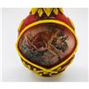 Image 5 : Chinese Hand Carved Peking Glass Reverse Painted Monkey Snuff Bottle