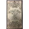 Image 1 : Tibetan Silver Bullion with A Bull Landscape Design