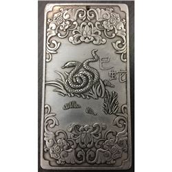 Tibetan Silver Bullion with Snake