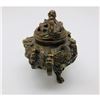 Image 2 : Asian 3 Footed Marked Dragon Incense Burner with Dual Dragon Lid