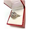 Image 2 : Ladies Round Cut Amethyst set 925 Silver Dome Style Ring