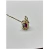 Image 3 : Crown Jewel Style Pendant on 925 Silver Chain
