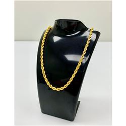 10kt Gold Ladies Rope Chain