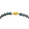Image 2 : Akoya Black Pearl Ladies Hand Knotted Necklace With 53 Pearls With Hook Clasp