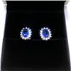Image 1 : Lady Dianne Inspired Tanzanite Earrings Set With LED Ring Box