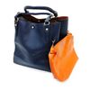Image 1 : Blue Genuine Leather Stitched Designer Made Purse