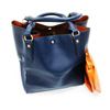 Image 3 : Blue Genuine Leather Stitched Designer Made Purse