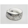 Image 1 : Single Flower Design Tibetan Silver Bangle Cuff