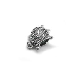 Sterling Silver Turtle Charm Bracelet Bead