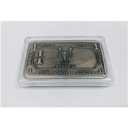 Asian Tibetan Silver One Ounce Depicting Scorpio