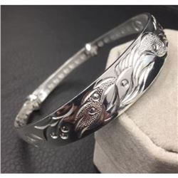 Dragon & Phoenix Fine Jewelry 925 Silver Bangle