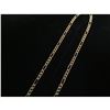 Image 3 : Hand Made Figaro Designed 10K Solid Yellow Gold Men's Necklace