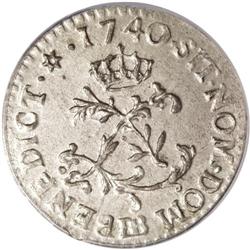 1740-BB 1/2 SOU M French Colonies Half Sou Marque MS63 