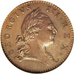 1773 1/2P Virginia Halfpenny, No Period MS65 Brown NGC 