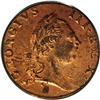 1773 1/2P Virginia Halfpenny, No Period MS63 Red PCGS. 
