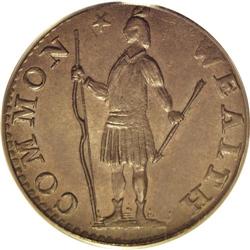 1788 1/2 C Massachusetts Half Cent MS65 Brown PCGS. Ry 