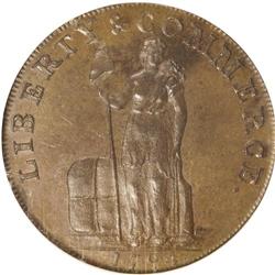 1794 1C Talbot, Allum & Lee Cent, NEW YORK MS64 Brown 