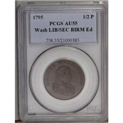 1795 1/2P Washington Liberty & Security Halfpenny, BIR 
